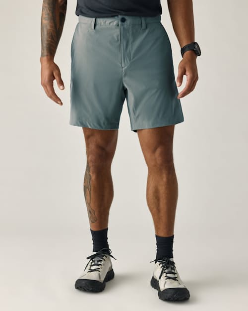 on model image of Equator Hybrid Short - 7"