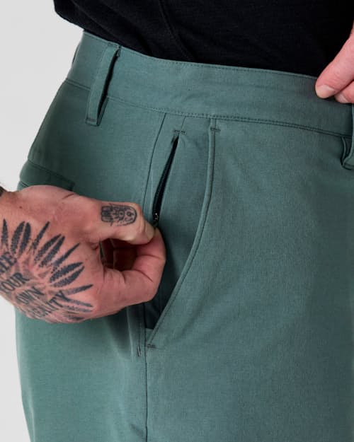 on model image of Equator Hybrid Short - 7"