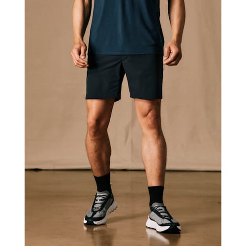 on model image of Equator Hybrid Short - 7"
