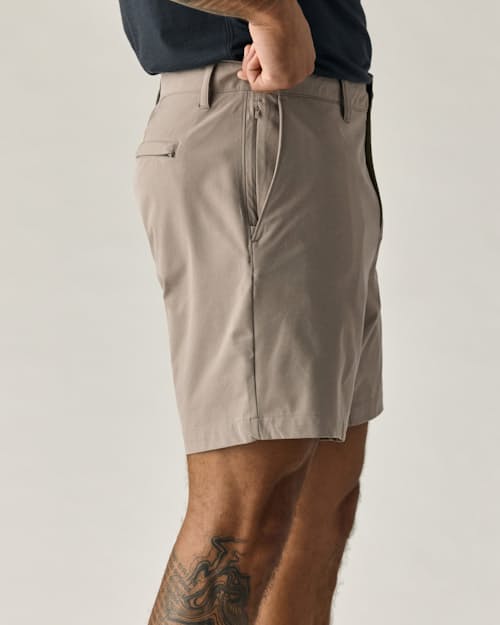 on model image of Equator Hybrid Short - 7"