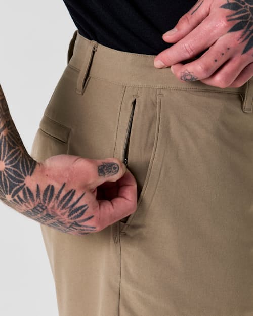 on model image of Equator Hybrid Short - 7"