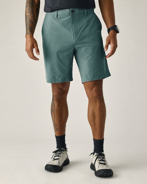 on model image of Equator Hybrid Short - 9"