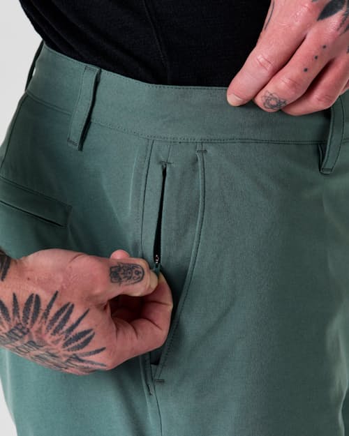 on model image of Equator Hybrid Short - 9"