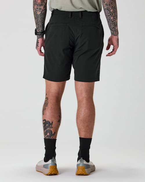 on model image of Equator Hybrid Short - 9"