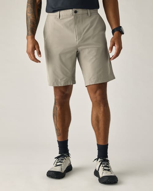 on model image of Equator Hybrid Short - 9"