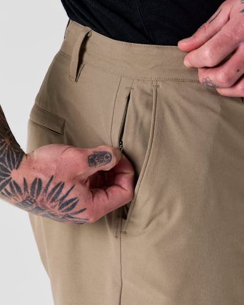 on model image of Equator Hybrid Short - 9"