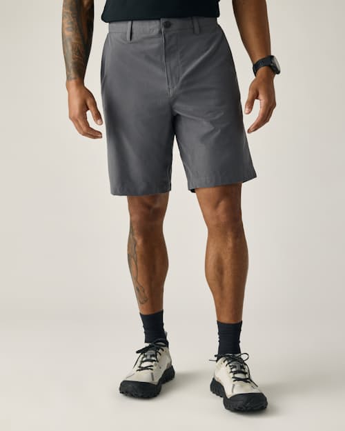 on model image of Equator Hybrid Short - 9"