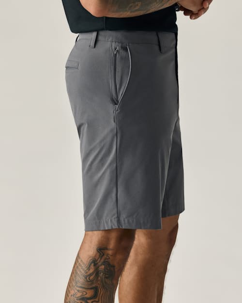 on model image of Equator Hybrid Short - 9"