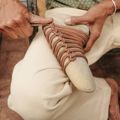 lifestyle image of Rustic Plainweave Chinos