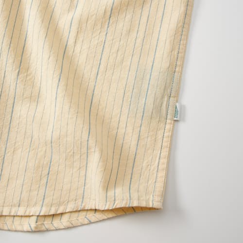 laydown detail image of Easy Hemp Stripe Short Sleeve Shirt