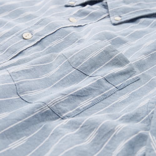 laydown detail image of Classic Chambray Short Sleeve Shirt