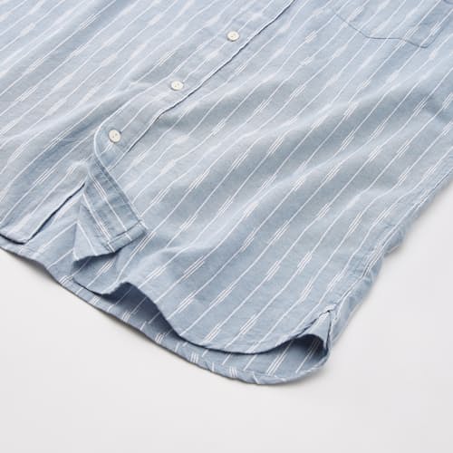 laydown detail image of Classic Chambray Short Sleeve Shirt