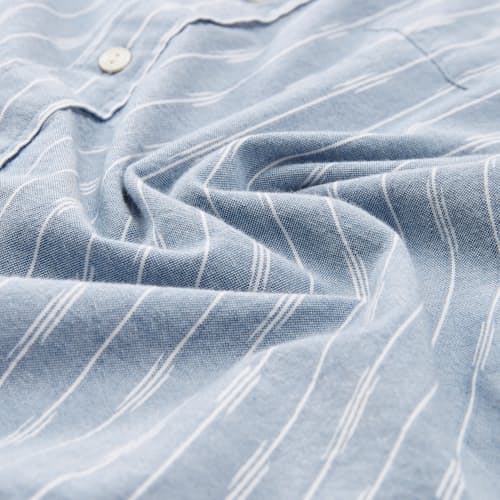 laydown detail image of Classic Chambray Short Sleeve Shirt