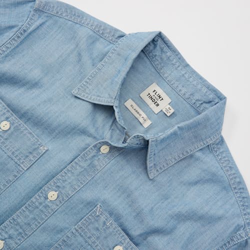lifestyle image of Chambray Utility Shirt