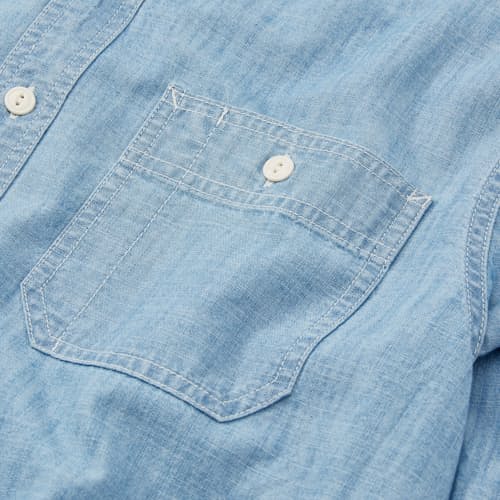 lifestyle image of Chambray Utility Shirt