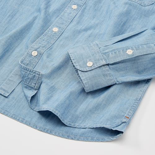 lifestyle image of Chambray Utility Shirt