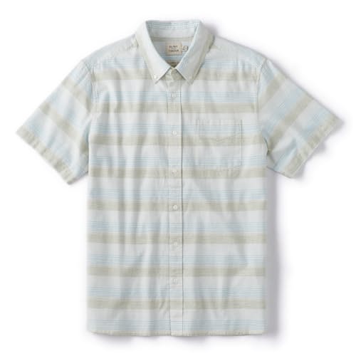 laydown image of Classic Stripe Short Sleeve Shirt