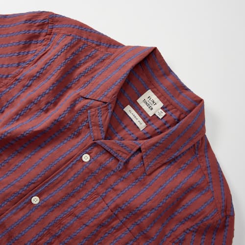 laydown detail image of Seersucker Camp Collar Shirt