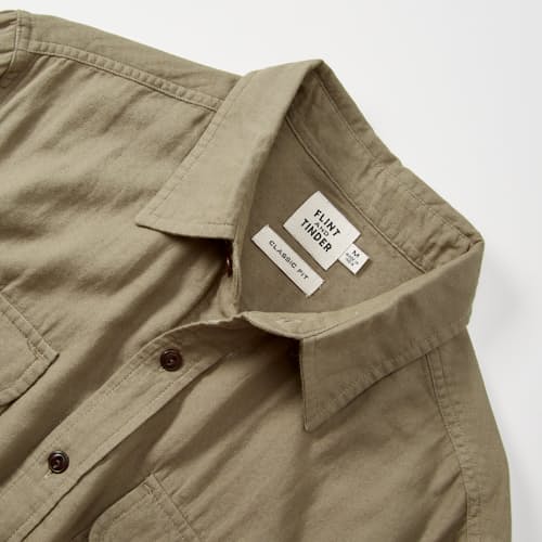 laydown detail image of Double Gauze Utility Shirt
