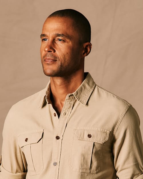 on model image of Explorer Shirt