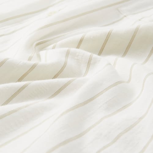 laydown detail image of Camp Collar Stripe Short Sleeve Shirt