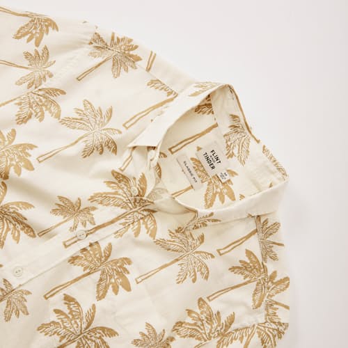 laydown detail image of Classic Slub Palm Short Sleeve Shirt
