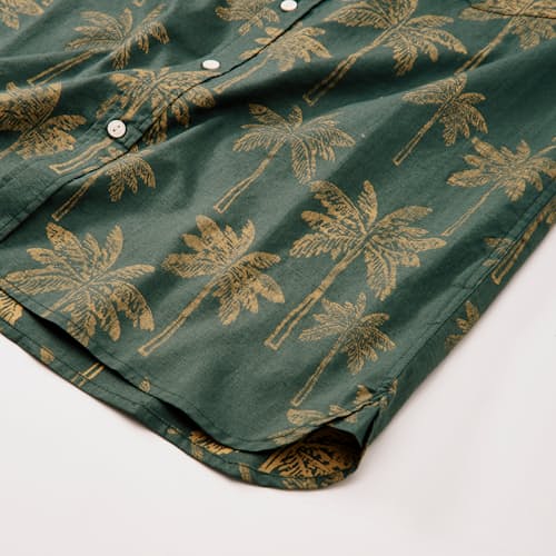 laydown detail image of Classic Slub Palm Short Sleeve Shirt