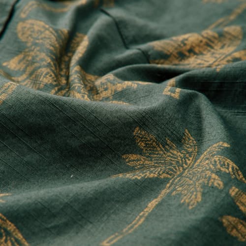 laydown detail image of Classic Slub Palm Short Sleeve Shirt