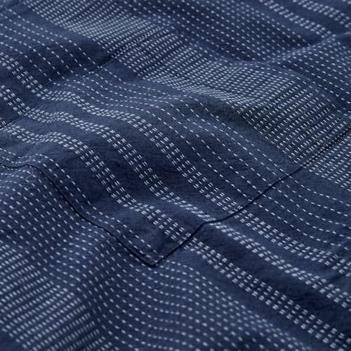 laydown detail image of Camp Collar Dobby Stripe Short Sleeve Shirt