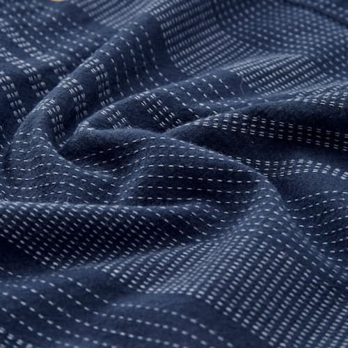 laydown detail image of Camp Collar Dobby Stripe Short Sleeve Shirt