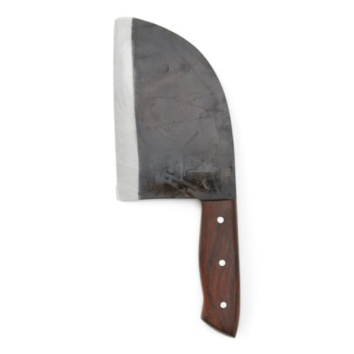 laydown image of Butcher Kitchen Cleaver