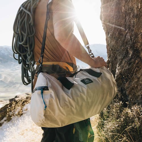lifestyle image of Approach Ultralight Dyneema Duffel Bag - 30L