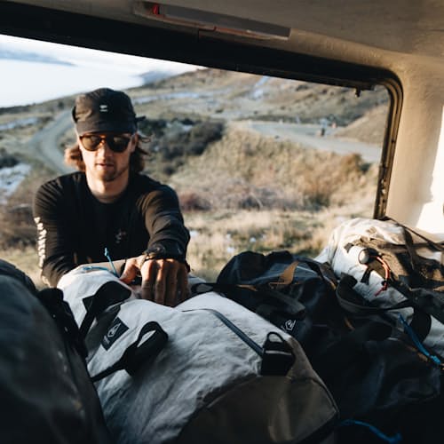 lifestyle image of Approach Ultralight Dyneema Duffel Bag - 30L