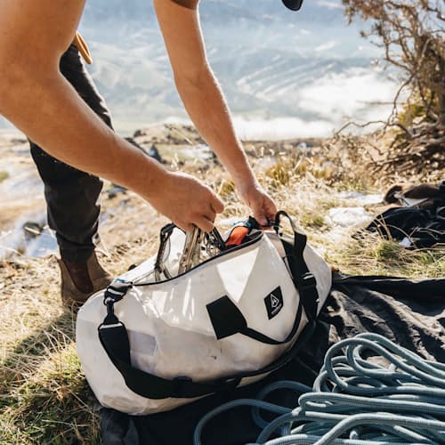 lifestyle image of Approach Ultralight Dyneema Duffel Bag - 30L