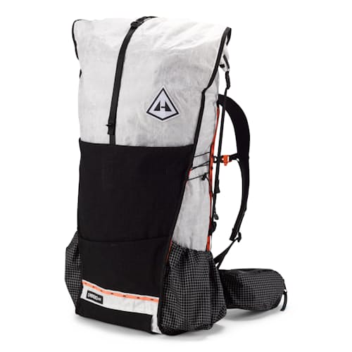 laydown image of Unbound Ultralight Dyneema Hiking Backpack - 55L