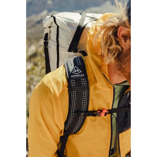laydown image of Unbound Ultralight Dyneema Hiking Backpack - 55L
