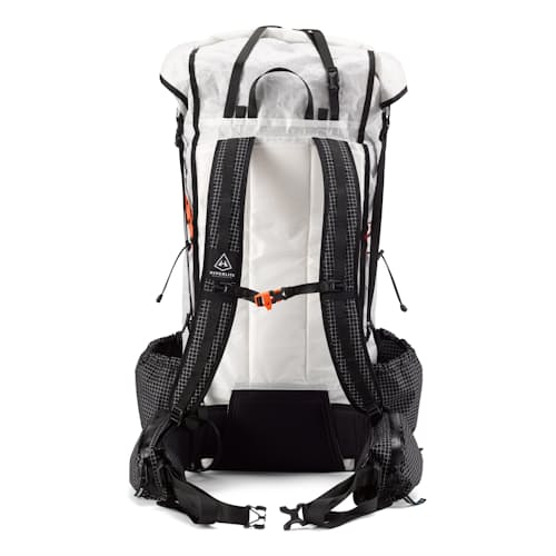 laydown image of Unbound Ultralight Dyneema Hiking Backpack - 55L