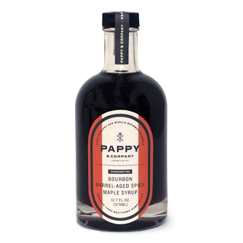 laydown image of Spicy Barrel-Aged Maple Syrup