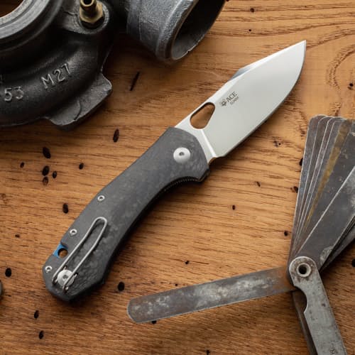 lifestyle image of Ace Atelier Carbon Fiber Knife