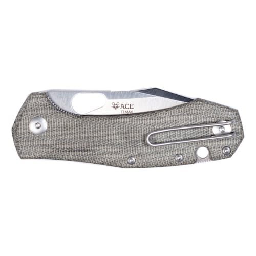 laydown image of Ace Atelier Green Canvas Knife