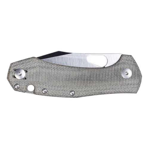 laydown image of Ace Atelier Green Canvas Knife