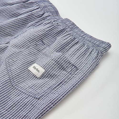 laydown detail image of Seersucker Stripe Jam Short - 7.5"