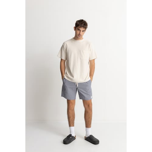 on model image of Seersucker Stripe Jam Short - 7.5"