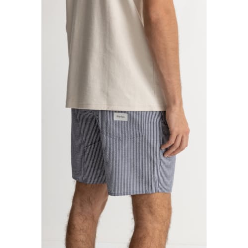 on model image of Seersucker Stripe Jam Short - 7.5"