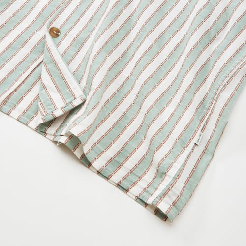 laydown detail image of Vacation Stripe Short Sleeve Shirt