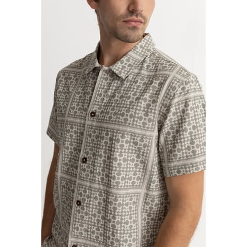on model image of Tile Short Sleeve Shirt