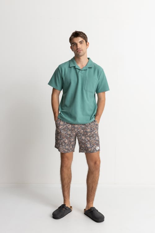 on model image of Vintage Terry Polo