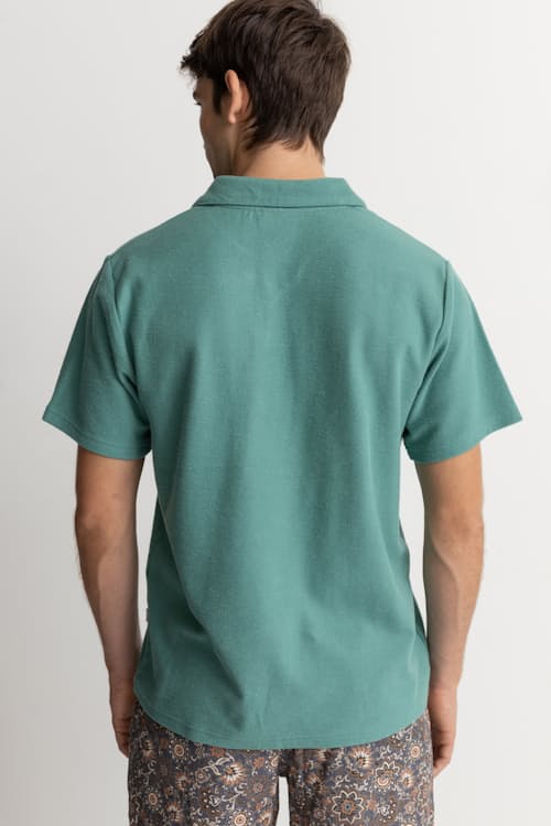 on model image of Vintage Terry Polo