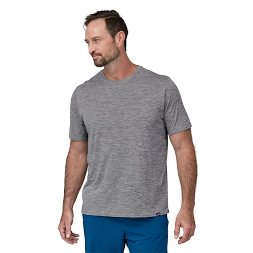 on model image of Capilene Cool Daily Shirt