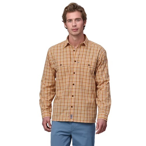 on model image of Long-Sleeved Island Hopper Shirt